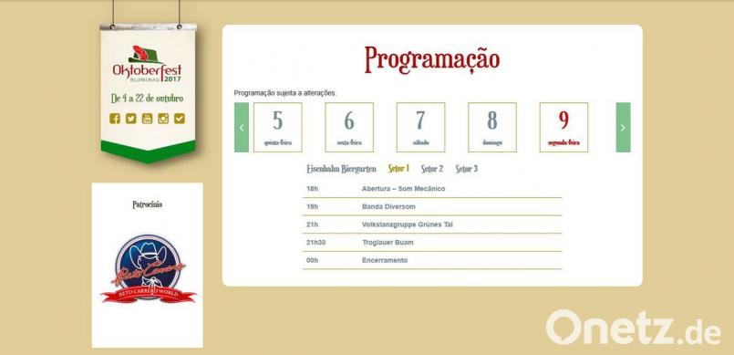 Am 9. Oktober ist viel Musik auf dem Oktoberfest in Blumenau angesagt - mit dabei die &quot;Troglauer Buam&quot;