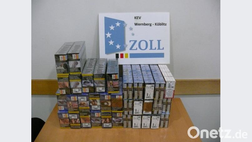 Ein Teil der sichergestellten Zigaretten. Bundeszollverwaltung