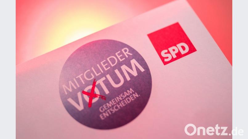 Die SPD-Mitglieder haben die Wahl. Zum zweiten Mal können sie darüber abstimmen, ob ihre Partei auf Bundesebene mit CDU und CSU eine Große Koalition eingeht.	Bild: Peter Steffen/dpa