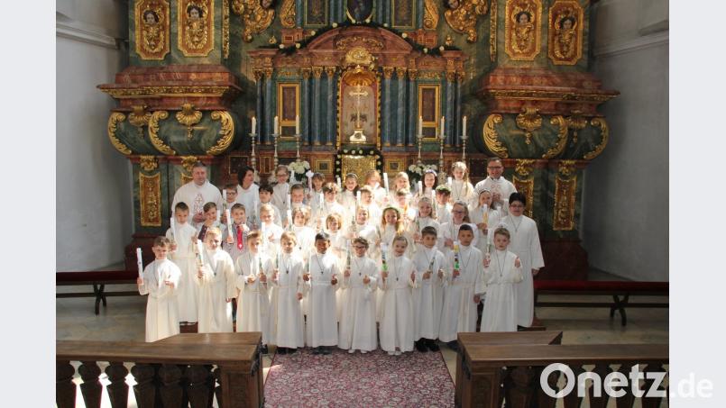 36 Kinder feierten am Wochenende ihre Erstkommunion in der Pfarrkirche St. Georg.