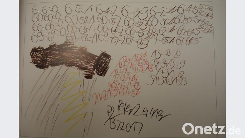 Für seine Mischung aus Zahlen und Zeichnung wurde Peter Zellner mit dem "Kunst.Preis 2018 für Menschen mit geistiger Behinderung" ausgezeichnet.  	Bilder: Wolke (2)