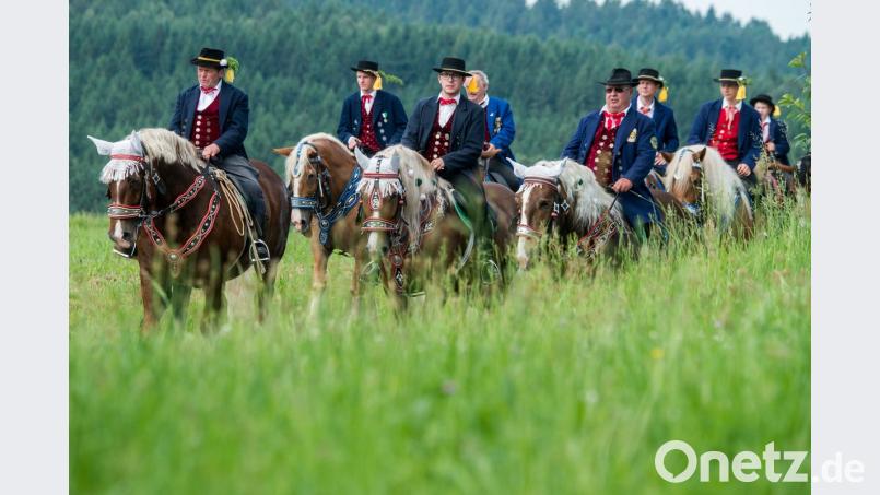 Die Prozession mit rund 900 Reitern zählt zu den ältesten bayerischen Brauchtumsveranstaltungen. Bild: Armin Weigel/dpa