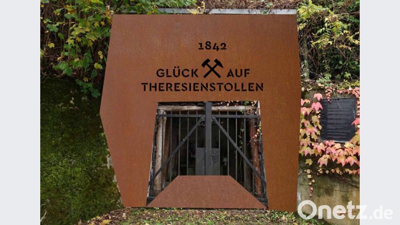 So soll an der

Station 1 Ambergs Montangeschichte aufgegriffen und visualisiert werden: 	Bildmontage:  	Büro Wilhelm