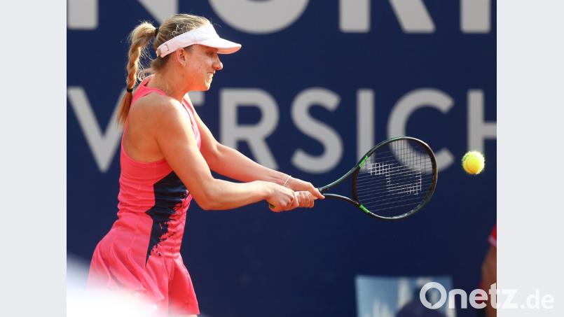 Nachdem Mona Barthel im deutschen Duell Carina Witthöft besiegt hat, wartet im Achtelfinale Titelverteidigerin Kik Bertens. Bild: Sportfoto Zink