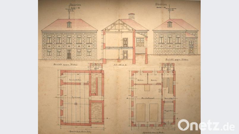Bauplan des Kindergartens aus dem Jahr 1907. Neumann, Jochen [NJN] (<a href=