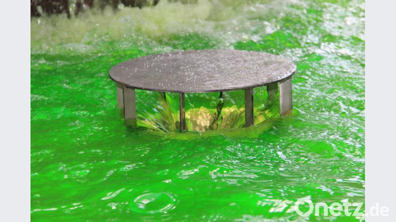 Da gurgelte es fröhlich vor sich hin, das grüne Wasser im Amberger Hochzeitsbrunnen. Uli Piehler
