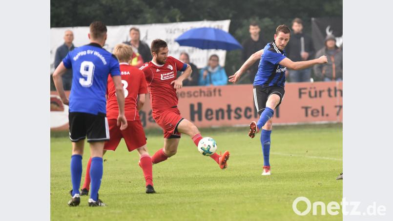 Das war das zwischenzeitliche 1:1 für die SpVgg SV Weiden: Martin Bächer traf mit einem Linksschuss aus 14 Metern. Alfred Schwarzmeier