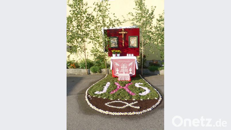 Der vierte Altar, an dem  die Fronleichnamsprozession endet. Schärtl, Sieglinde [sl] (<a href=