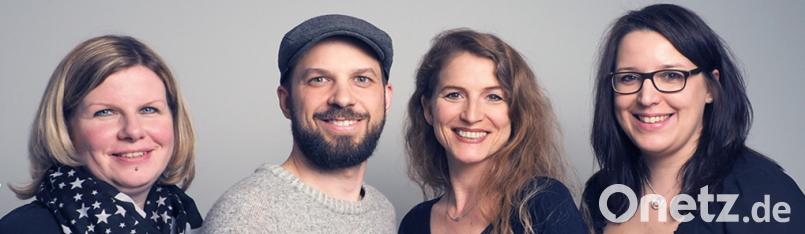 Das Team vom Medienzentrum T1 mit den Medienpädagogen Gabriela Paetzolt, Philipp Reich, Cirta Rosbach und der Verwaltungsangestellten Sandra Schug. exb