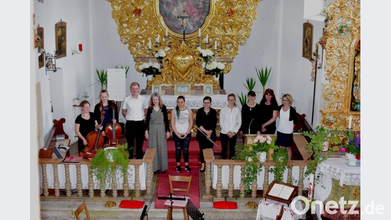 Die 10 Interpreten des Benefizkonzerts, darunter die bekannte Musiklehrerin Viola Schweinfurter (Vierte von links) und Initiatorin Julia Kraus (Dritte von rechts). Beitrag, Externer [EXB] (kontakt@oberpfalznetz.de)
