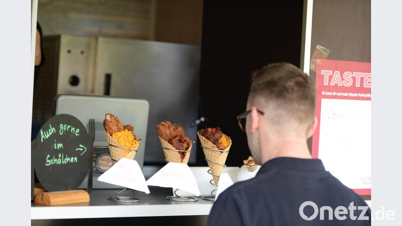 Schnitzel in der Waffel Andreas Brückmann