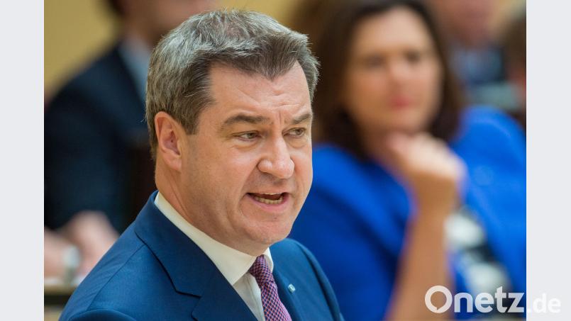 Der bayerische Ministerpräsident Markus Söder (CSU) im Landtag. Lino Mirgeler, dpa