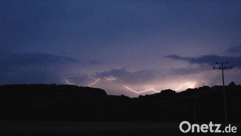 Über Regensburg konnten viele Blitze beobachtet werden. Auer, Alexander