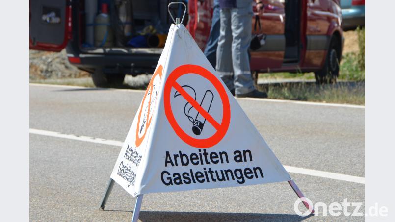 Das Warnzeichen weist noch einmal auf die besondere Gefahr des Gasunfalls hin. dob