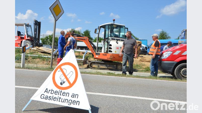 Das Warnzeichen weist noch einmal auf die besondere Gefahr des Gasunfalls hin. dob