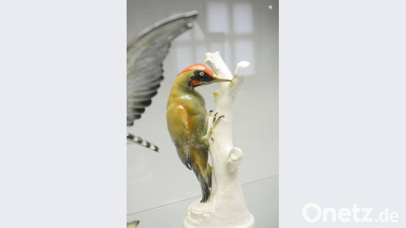 Unter den zahlreichen Tierplastiken befindet sich auch der „Grünspecht“ von Edmund Sode. Gabi Schönberger
