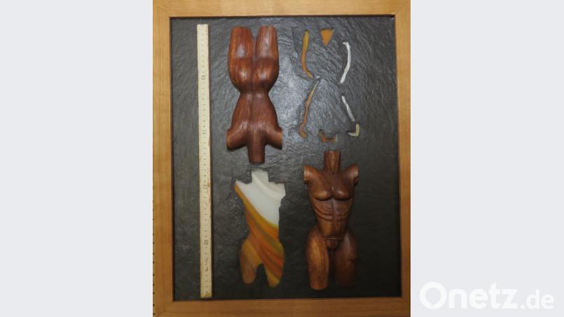 Vereinsvorsitzender Wolfgang Horn hat sich unter anderem mit dieser exquisiten Bildskulptur in Szene gesetzt. ubb