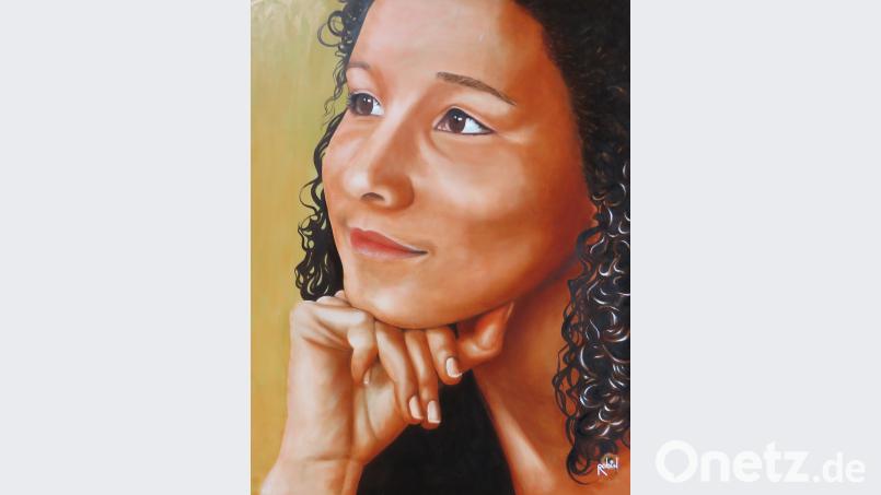 Porträtarbeit des holländischen Künstlers Robin Seur in Öl. ubb