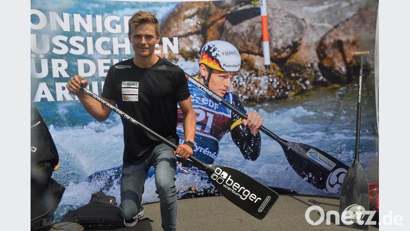 Der U 23 Weltmeister im Canoeslalom, Florian Breuer. uz