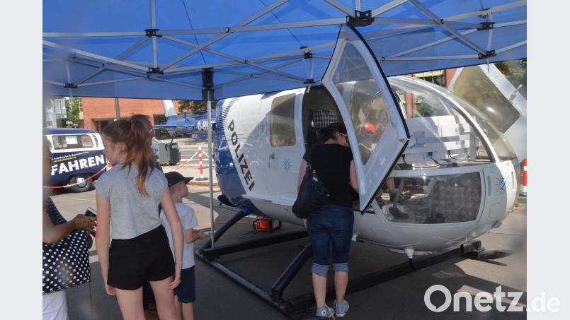 Der Polizeihubschrauber bleibt am Boden. uz