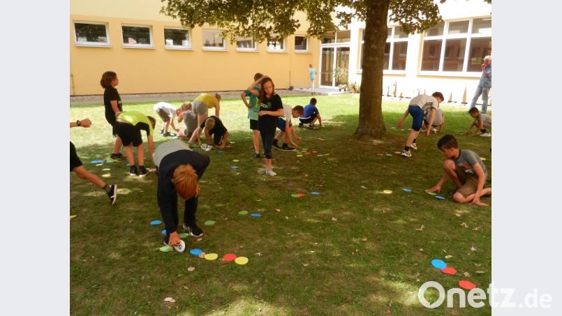 Action in der Grund- und Mittelschule in Pressath. nn