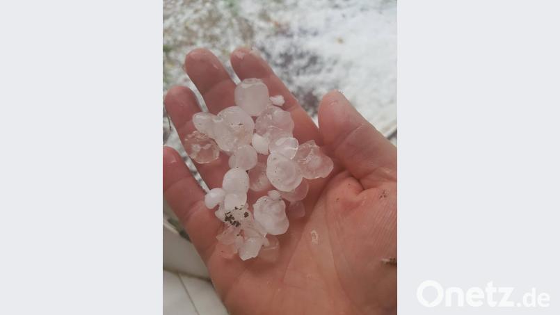 Hagel in der Wüstenau bei Hahnbach. Anna Lena Metzner