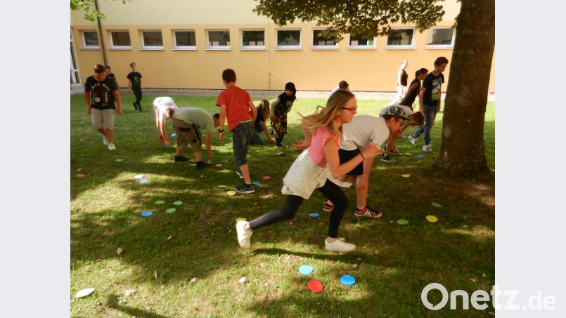 Action in der Grund- und Mittelschule in Pressath. nn