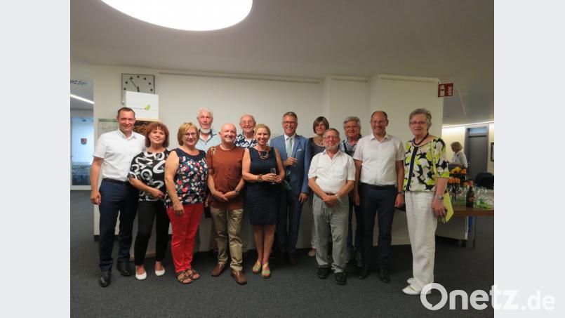 Bevor die Tirschenreuther wieder nach Hause fahren mussten, durfte das Gruppenfoto zur Erinnerung nicht fehlen. ubb