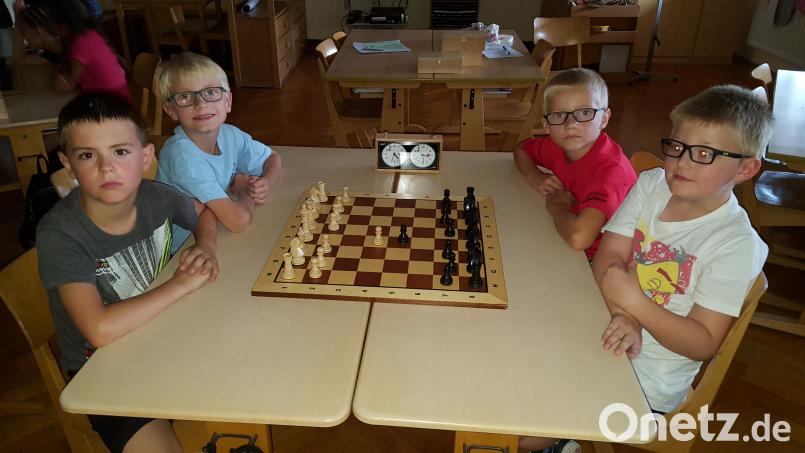 Auch der Schachclub präsentierte sich beim Schulfest. exb