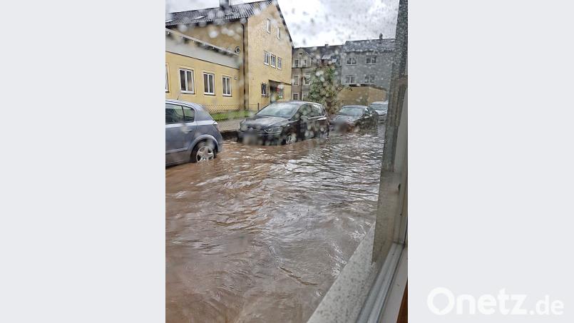 Unwetter in Pressath. jma