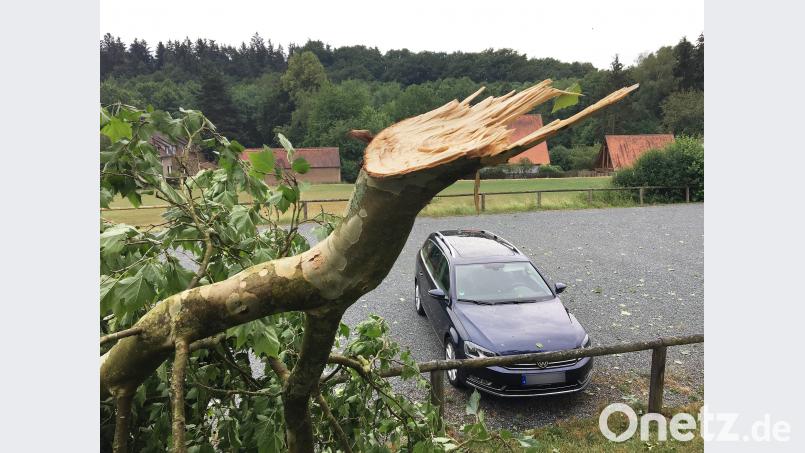 Nach dem Unwetter in Neustadt/WN. Gabi Schönberger