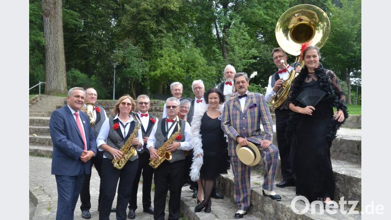 Das Grammophon-Orchester Regensburg eröffnete am Sonntag die Weidener Sommerserenaden. Bild: Kunz Kunz, Helmut