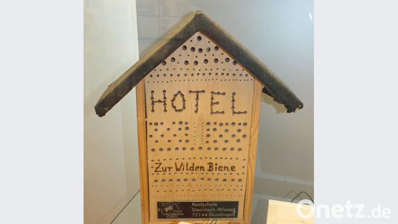 So ein Bienenhotel ist leicht gebaut. Harald Mohr