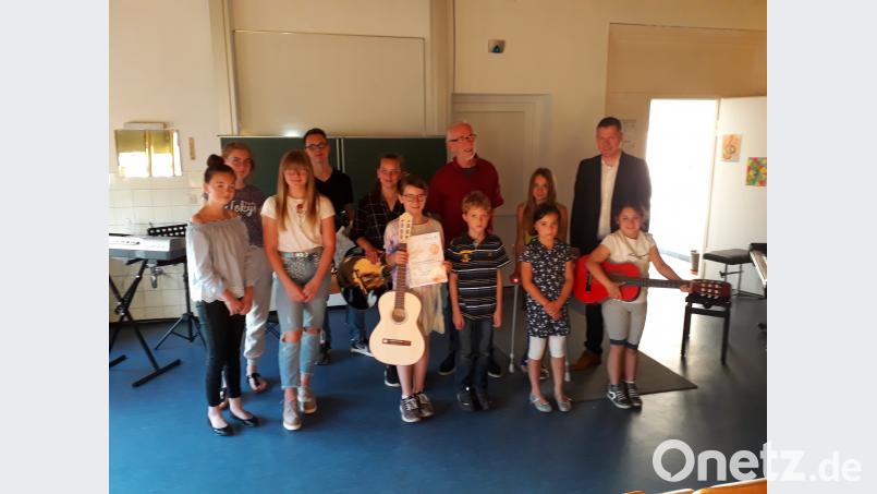 Über einen gelungenen Auftritt freuten sich die Mädchen und Buben der Kreismusikschule und natürlich auch die Zuhörer. exb
