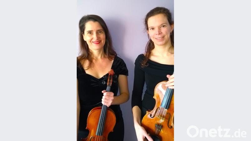 Susanne Hofmann (links) und Marianne Babinec /rechts) interpretieren Perlen der Kammermusik. Repro: dob dob