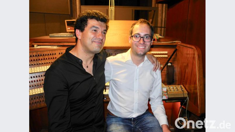 Paolo Oreni (links) und der Initiator der 1. Amberger Orgelwoche, Andreas Feyrer Donhauser, Peter K. [DOK] (<a href=