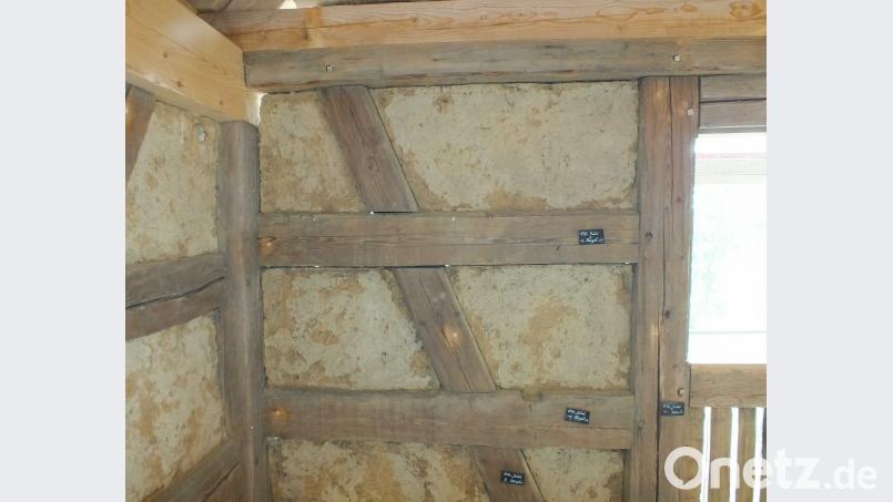 Diese Fachwerk-Mauer ist schon fertig. Harald Mohr