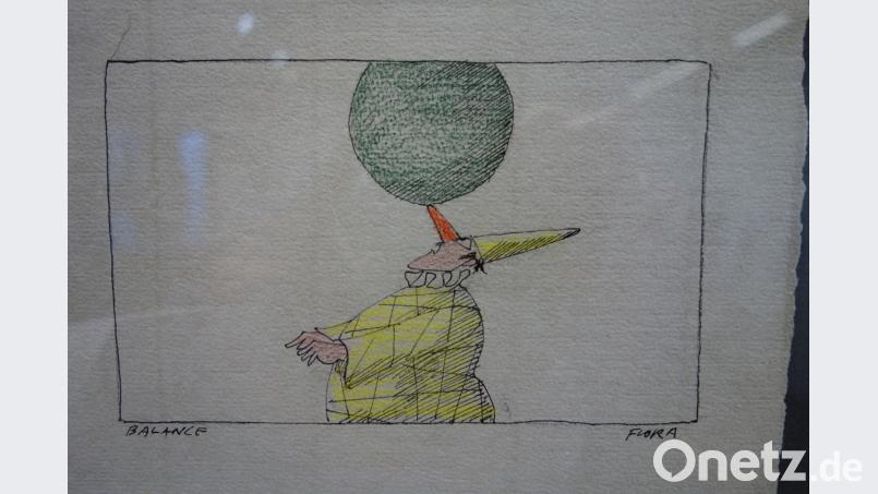 Aus dem Fundus Paul Floras zeigt die Ausstellung im Kunstkabinett fröhlich-witzige Figuren aus dem Bereich der Clowns. Susanne wolke