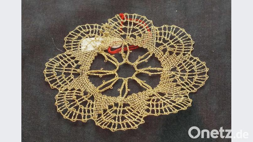 Ja, das ist echtes Gold. In Mittelfranken beherrschte man diese Klöppeltechnik. Harald Mohr