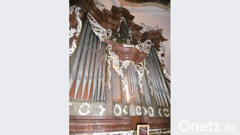 Der Rokkokoprospekt der Hahnbacher Orgel. mma