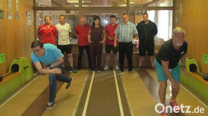 Die Kegler zeigen, was sie können. is