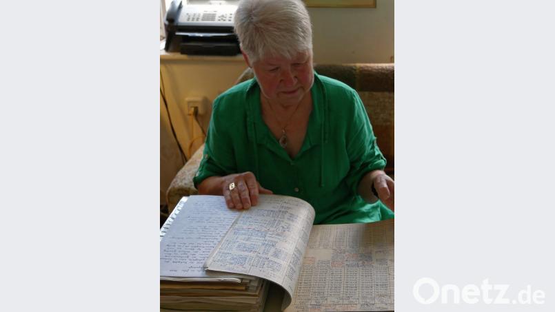 Jutta Hösl schwelgt in Erinnerungen. Ihr Vater und Firmengründer, Max Gienskey hat alle Geschäftsvorgänge akribisch aufgeschrieben. tr