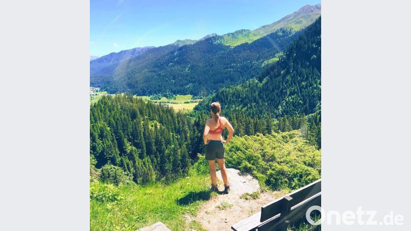 Blick von oben auf das Ridnauntal in Südtirol,  unweit von Sterzing . Thomas Dobler