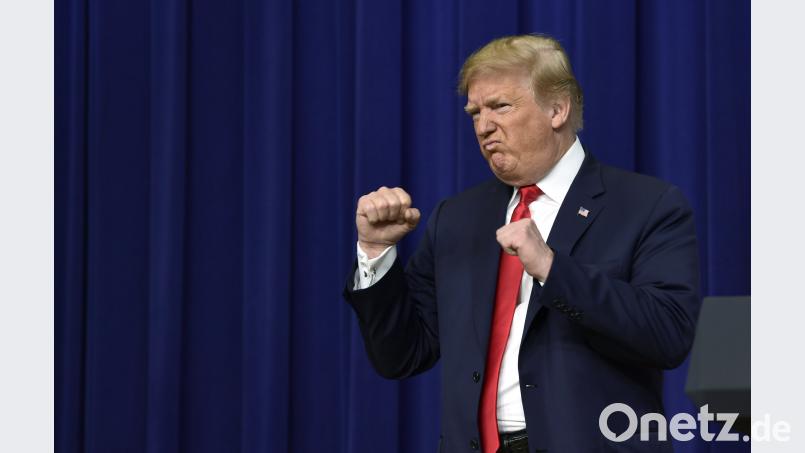 US-Präsident Donald Trump droht China.  Susan Walsh/AP/dpa