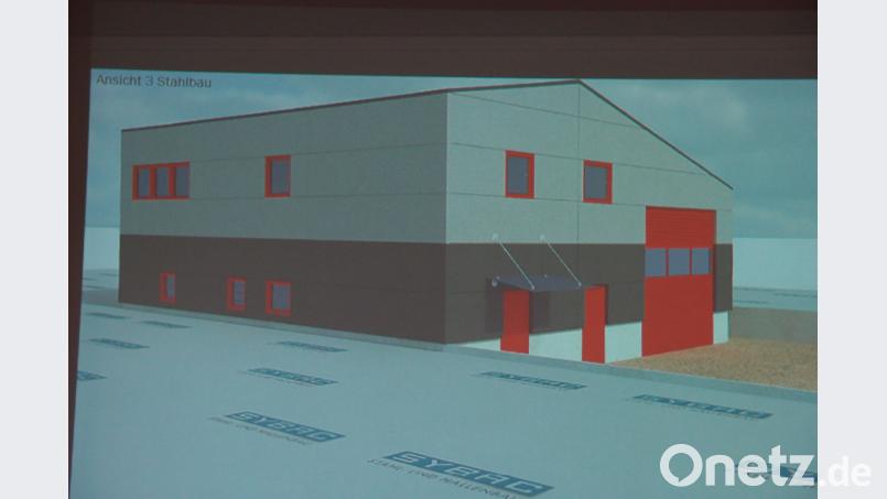 So soll das neue Feuerwehr-Gerätehaus Burgtreswitz einmal aussehen. gi