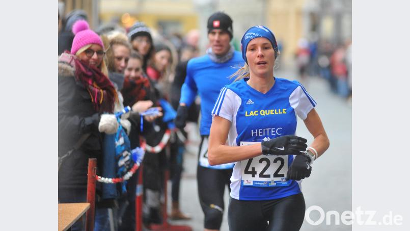 Ein Top-Läuferin: Domenika Mayer, hier beim  Amberger Silvesterlauf. Reiner Fröhlich