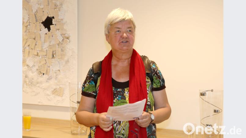 Inge-Anna Bergmann vom Verein "Irren ist menschlich" sprach über die Entwicklung des Projekts. njn