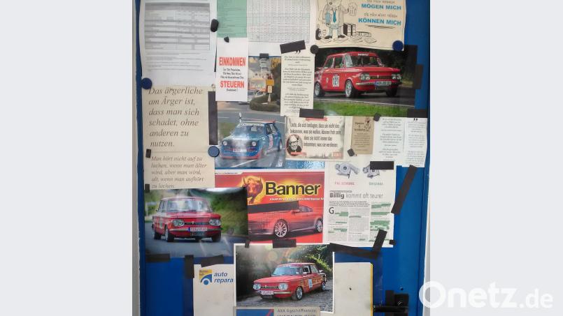 Im Büro lässt sich Burners Hobby leicht nachvollziehen. ld