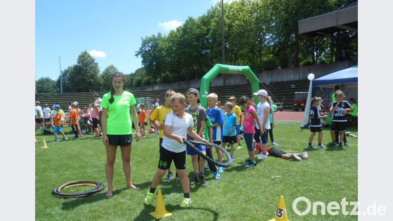 Die Ammerthaler Schüler legen sich bei den Wettbewerben in Regensburg mächtig ins Zeug. e