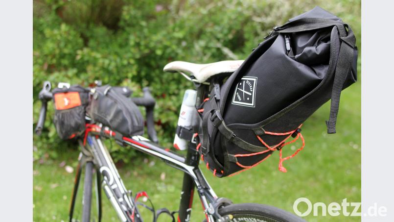 Viele Modifizierungen am Rad sind nötig, damit Wolfgang Stöckl sicher nach Norwegen unterwegs sein kann. Stephan Landgraf